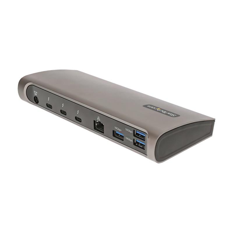 Image of StarTech.com Dock Thunderbolt 4. Power Delivery 96W, Dual Monitor 4K 60Hz/Single 8K, 3xTB4/Porte USB4, 4xUSB-A, SD, GbE