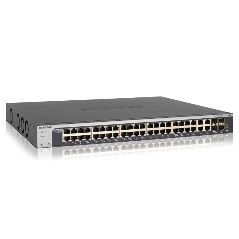 Image of NETGEAR XS748T-100NES switch di rete Gestito L2+/L3 10G Ethernet (100/1000/10000) Nero