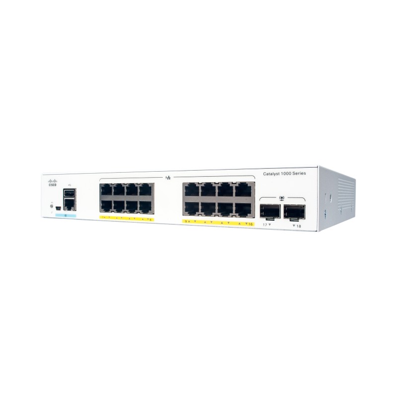 Cisco Catalyst C1000-16FP-2G-L switch di rete Gestito L2 Gigabit Ethernet (10/100/1000) Supporto Power over (PoE) Grigio
