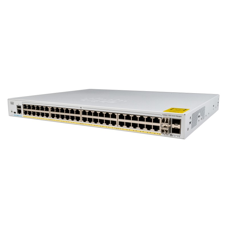 Cisco Catalyst C1000-48FP-4G-L switch di rete Gestito L2 Gigabit Ethernet (10/100/1000) Supporto Power over (PoE) Grigio