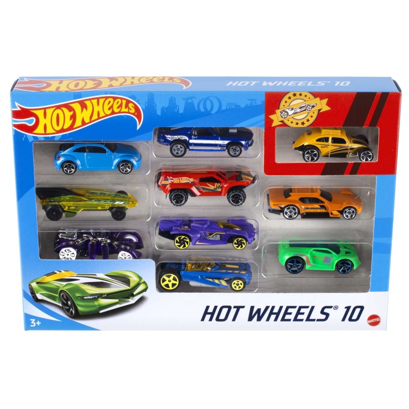 Image of Hot Wheels 10 veicoli assortiti