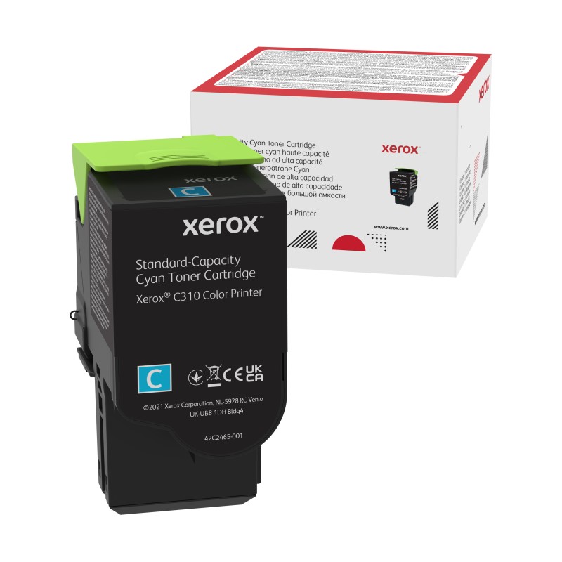 Image of Xerox Cartuccia toner Ciano a Capacità standard da 2000 Pagine per Stampante colori ® C310?/?multifunzione C315 (006R04357)