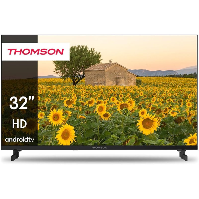 Image of TV THOMSON 32" FRAME LESS 32HA2S13C 12Volt SMART-TV ANDROID 11 DVB-T2/S2 HD 1366x768 BLACK CI+ SLOT 3xHDMI 2xUSB Vesa