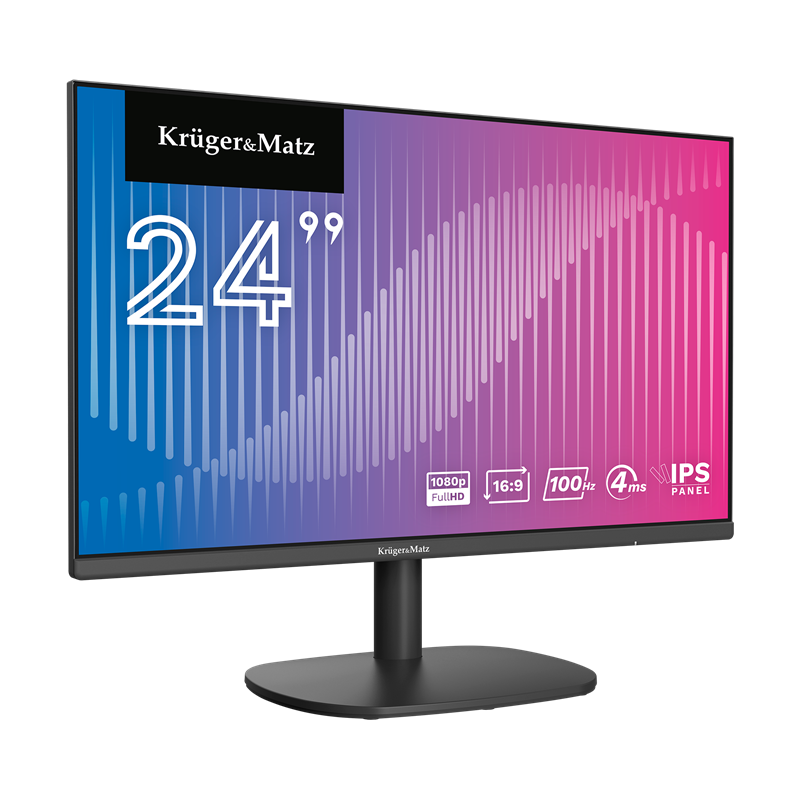 Image of Kruger& Matz KM0198-M24 LED display 61 cm (24 ) 1920 x 1200 px Czarny