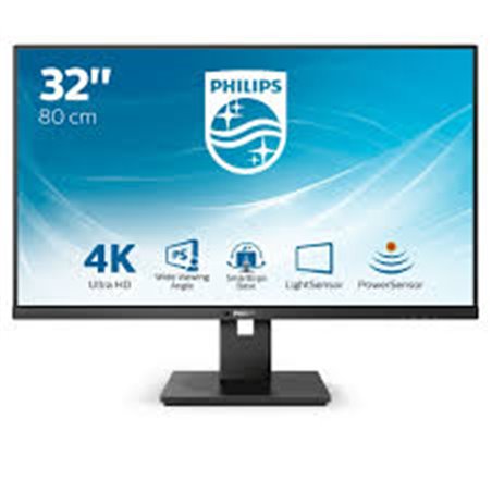 MONITOR PHILIPS LCD IPS LED 31.5" Wide 328B1/00 4K 4ms LowBlue MM UHD 3000:1 BLACK  2xHDMI DP REG.ALT. PIVOT  Vesa Fino:31/08