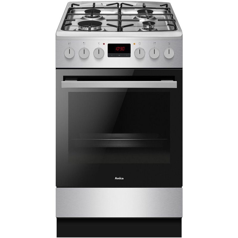Image of Amica 522GE3.33ZpTAF(W) Freestanding cooker Electric Gas White A