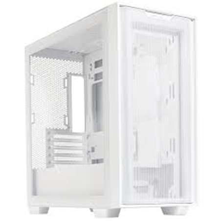CASE M.TOWER ASUS GAMING A21 USB3.0, PANNELLO NASCONDI CAVI (COMP. CON MB BTF), SIDE PANNEL TRASP - BIANCO