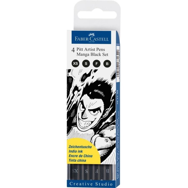 Image of Faber-Castell 167132 penna tecnica Nero 4 pz
