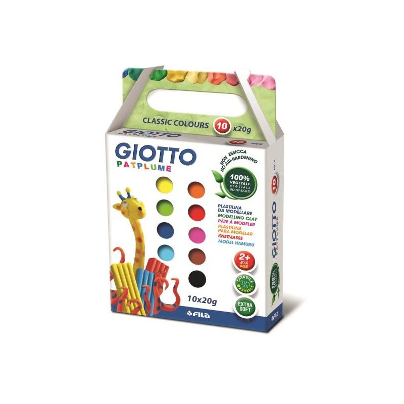 Image of Giotto Patplume Argilla da modellazione 20 g Multicolore 10 pz