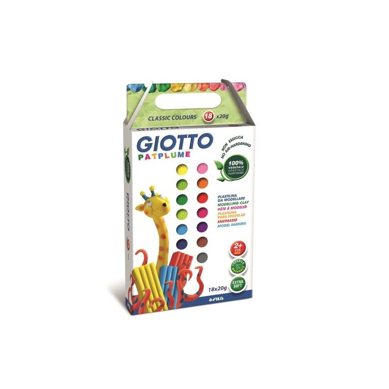 Image of Giotto Patplume Argilla da modellazione 10 g Multicolore 18 pz