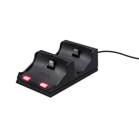 Trust GXT 235 | Duo Docking Station | Oplaadstation voor 2 PS4 Controllers | USB-voeding | Zwart
