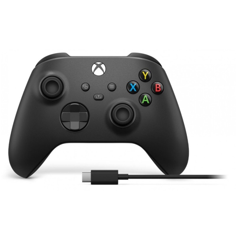 Image of Microsoft Xbox Wireless Controller + USB-C Cable Nero Bluetooth/USB Gamepad Analogico/Digitale PC, Xbox One, Xbox Series S,