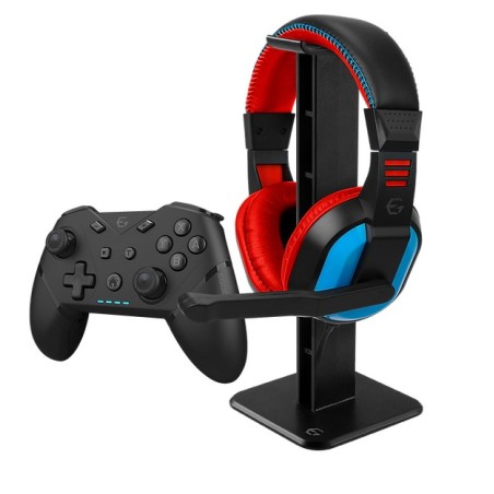 EgoGear SBP30-NS-BK mando y volante Negro, Azul, Rojo Bluetooth Mando + auriculares Digital Nintendo Switch OLED, PC,