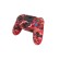 Dragonshock Mizar Camouflage, Rood Bluetooth Gamepad Analoog digitaal PlayStation 4