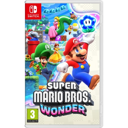 Nintendo Super Mario Bros. Wonder Padrão Alemão, Neerlandês, Inglês, Espanhol, Francês, Italiano, Japonês, Coreano, Português,