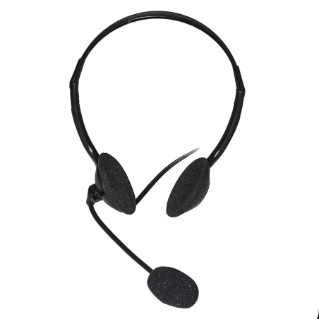 Link Accessori LKHS02 écouteur casque Avec fil Arceau Appels Musique Noir