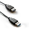 Atlantis Land P019-UB3-AAMF-2 cabo USB 2 m USB 3.2 Gen 1 (3.1 Gen 1) USB A Preto