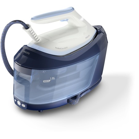 Philips 6000 series PSG6026 20 estação de engomar a vapor 2400 W 1,8 l Base SteamGlide Plus Azul, Branco