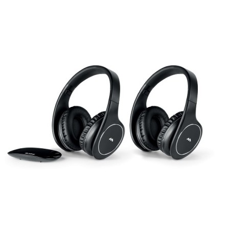 Meliconi HP Easy Digital Bundle Auriculares Inalámbrico y alámbrico Diadema MicroUSB Negro