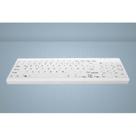 Active Key AK-C7012 tastiera USB Tedesco Bianco