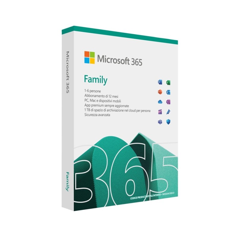 Image of Microsoft 365 Family 1 licenza/e Abbonamento ITA 1 anno/i
