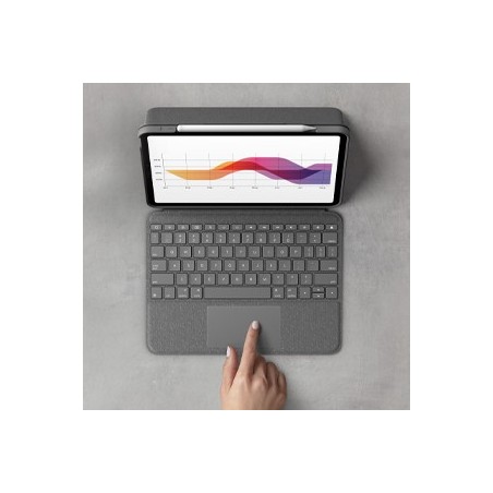Logitech Folio Touch Gris Smart Connector QWERTY Italiano