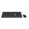 Logitech Advanced MK540 clavier Souris incluse USB QWERTY Nordique Noir, Blanc