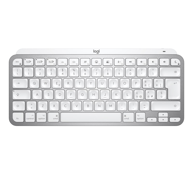 Image of Logitech MX Keys Mini per Mac Tastiera Wireless, Minimal, Compatta, Bluetooth, Tasti Retroilluminati, USB-C, Digitazione