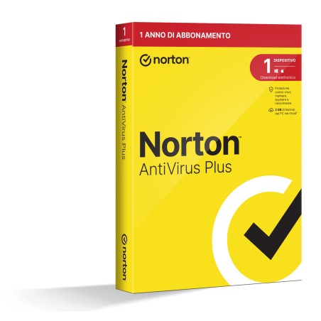 NortonLifeLock Norton Antivirus Plus 2024 | 1 Dispositivo | Licenza di 1 anno | PC o Mac