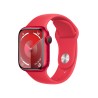 Apple Watch Series 9 GPS + Cellular Cassa 41m in Alluminio (PRODUCT)RED con Cinturino Sport Band (PRODUCT)RED - S M