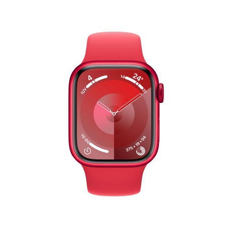 Apple Watch Series 9 GPS + Cellular Cassa 41m in Alluminio (PRODUCT)RED con Cinturino Sport Band (PRODUCT)RED - S M