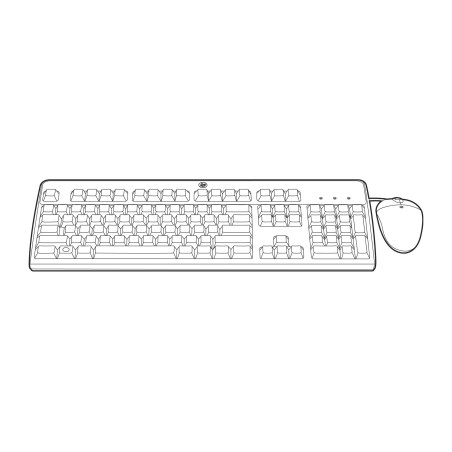 HPE 631362-B21 teclado Rato incluído USB QWERTY Italiano Preto