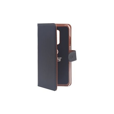 Celly WALLY834 coque de protection pour téléphones portables 16,3 cm (6.4") Folio porte carte Noir