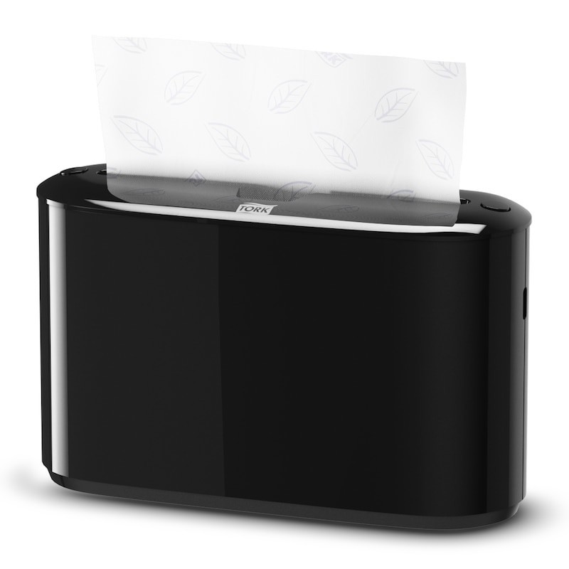 Image of Tork 552208 dispenser di asciugamani di carta Distributore di asciugamani di carta in fogli Nero