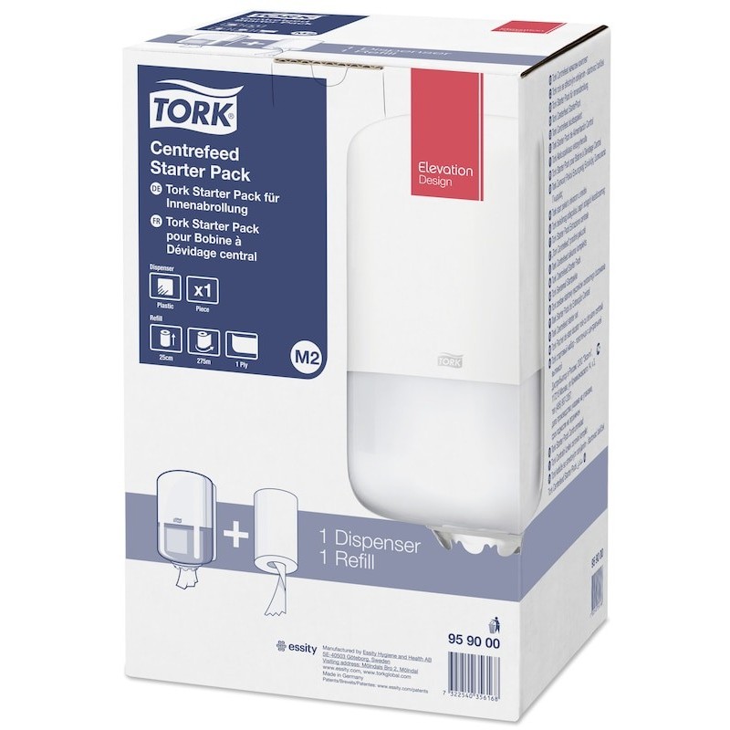 Image of Tork 959000 dispenser di asciugamani di carta Distributore di asciugamani di carta in fogli Bianco