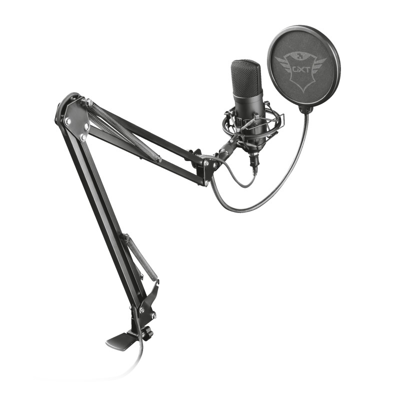 Image of Trust GXT 252+ Emita Plus Nero Microfono da studio
