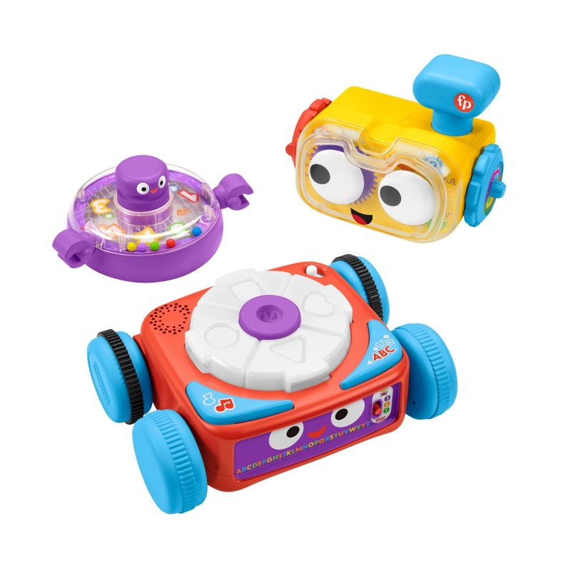 Image of Fisher-Price Tino Robottino 4-in-1, giocattolo per attività elettronica con luci, musica e contenuti didattici per bambini da 6