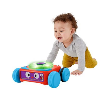 Fisher-Price Tino Robottino 4-in-1, giocattolo per attività elettronica con luci, musica e contenuti didattici per bambini da 6