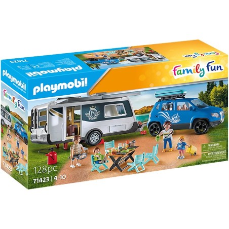 Playmobil FamilyFun Wohnwagen mit Auto