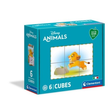 Clementoni Disney Animal Friends Puzzle en cubes 6 pièce(s) Art