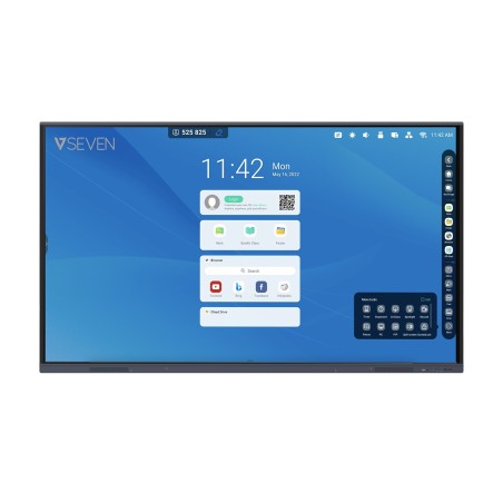 V7 Interaktives Display – 86 Zoll 4K Android 11 Bildschirm 8 GB 64 GB mit HDMI-Ausgang WLAN und Wandmontage