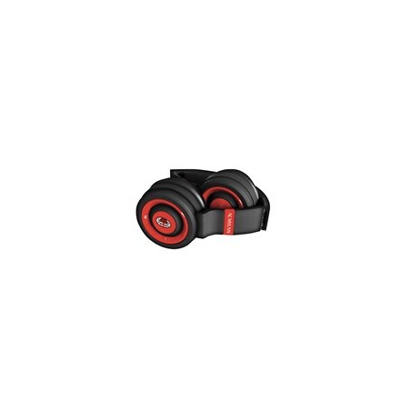 Techmade TM-046-MIL cuffia e auricolare Con cavo e senza cavo A Padiglione Musica e Chiamate Micro-USB Bluetooth Nero, Rosso