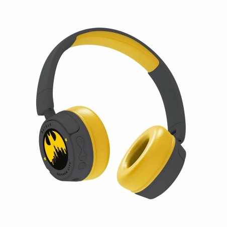OTL Technologies DC Comics Batman Gotham City Auriculares Inalámbrico y alámbrico Diadema Música USB Tipo C Bluetooth Amarillo,