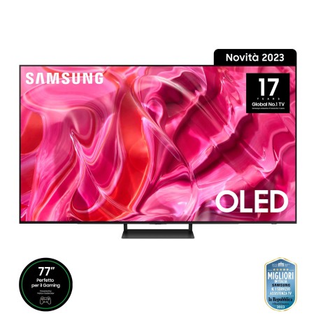 Samsung Series 9 TV QE77S90CATXZT OLED 4K, Smart TV 77" Processore Neural Quantum 4K, Dolby Atmos e OTS Lite, Titan Black 2023