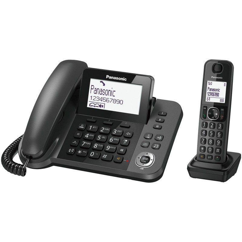 Image of Panasonic KX-TGF310 Telefono DECT Identificatore di chiamata Nero