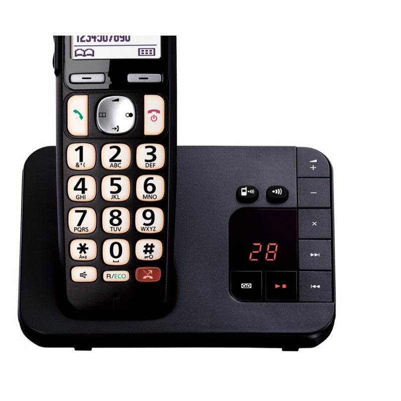 Image of Panasonic KX-TGE260JTB telefono Telefono DECT Identificatore di chiamata Nero