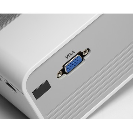 Technaxx TX-127 datashow Projetor de distância normal 2000 ANSI lumens LCD 1080p (1920x1080) Prateado, Branco