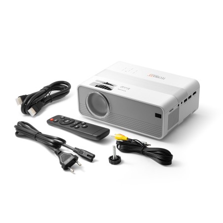 Technaxx TX-127 beamer projector Projector met normale projectieafstand 2000 ANSI lumens LCD 1080p (1920x1080) Zilver, Wit
