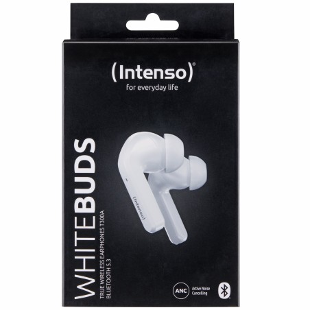 Intenso White Buds T302A Cuffie True Wireless Stereo (TWS) In-ear Chiamate Musica Sport Tutti i giorni USB tipo-C Bluetooth