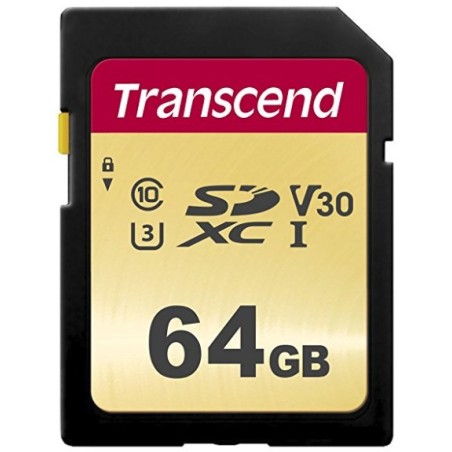 Transcend 64GB, UHS-I, SD SDXC Classe 10